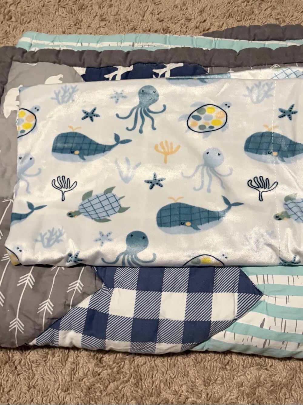 Baby Boy Blanket Bundle – The PeanutShell Quilt + Lila & Jack Plush Blanket